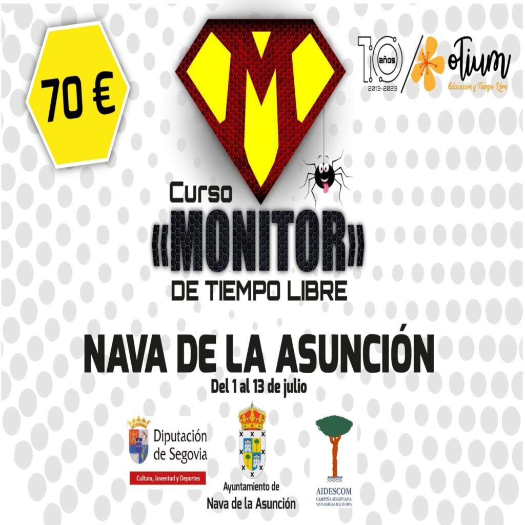 Curso de monitor de tiempo libre de Nava de la Asunción (Julio 2023)